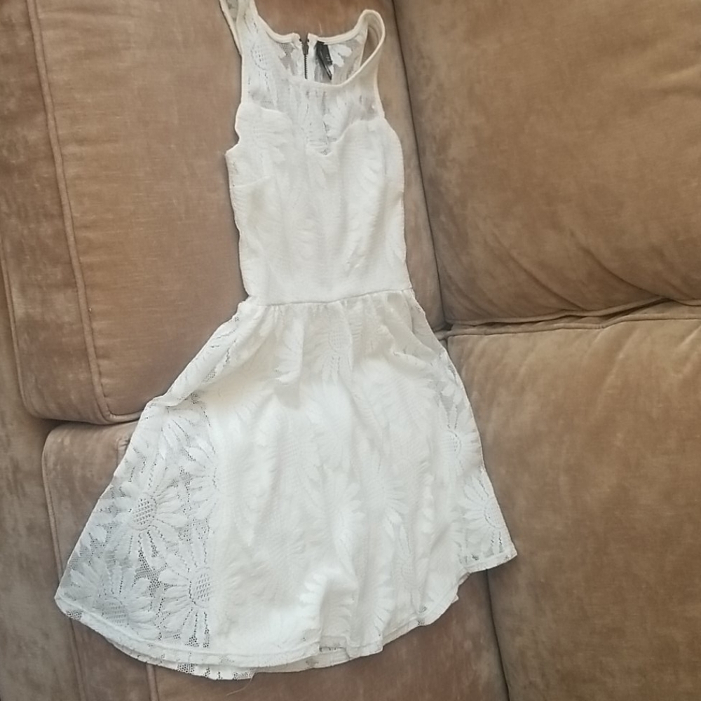 Skater dress,  white lace